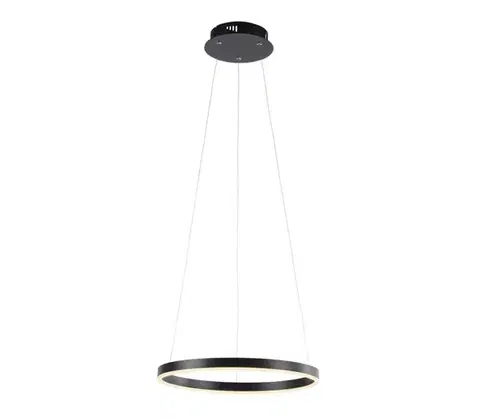 Svietidlá Leuchten Direkt 15393-13-LED Stmievateľný luster na lanku RITUS LED/20W/230V čierna 15393-13