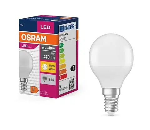 Žiarovky LED Žiarovka P40 E14/4,9W/230V 2700K - Osram 4058075147898