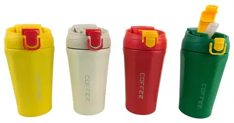 Termosky a termohrnčeky MAKRO - Termohrnček 500ml rôzne farby