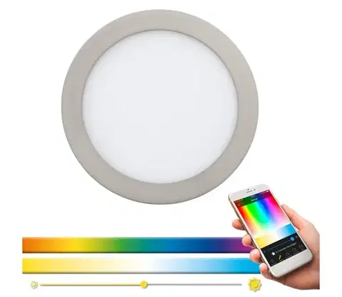 Svietidlá Eglo 33317 - LED RGBW stmievateľné zapustené stropné svietidlo FUEVA-C LED/15,6W/230V pr. 22,5 cm 33317