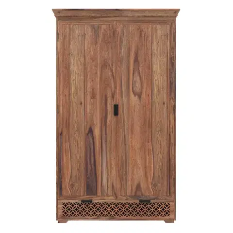 Šatníkové skrine Skriňa Mira 120x200x60 indický masív palisander
