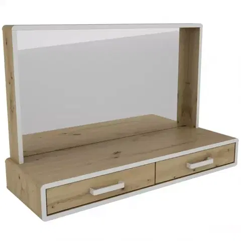 Toaletné stolíky Toaletný stolík Capannoli dub artisan/biela