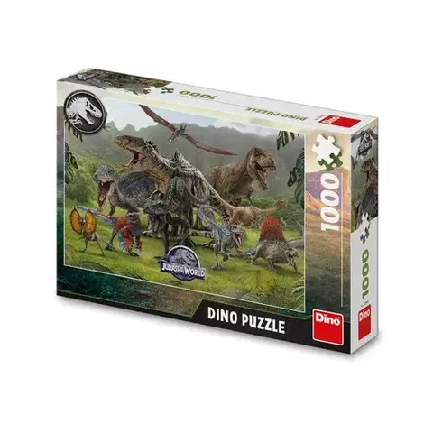 1000 dielikov Dino Toys Puzzle Jurský svet 1000 Dino