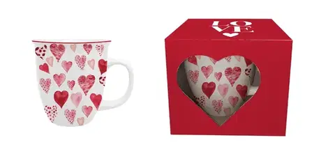 Hrnčeky, šálky, podšálky DUO - Hrnček 650ml HEARTS 1