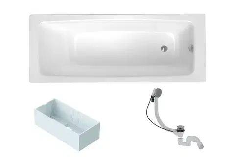 Vane Obdĺžniková vaňa SAT Feel 170x70 cm smaltovaná oceľ ľavá aj pravá SATBVFEEL1703 SATBVFEEL1703
