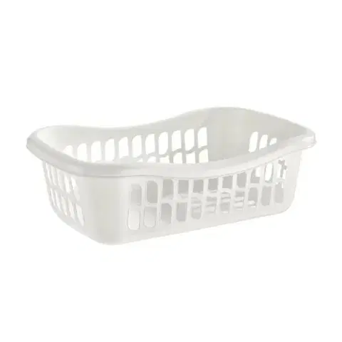 Úložné boxy Kinekus Košík úložný plastový 3L, 28,5x20,5x9,5cm, biely BRIO TONTARELLI