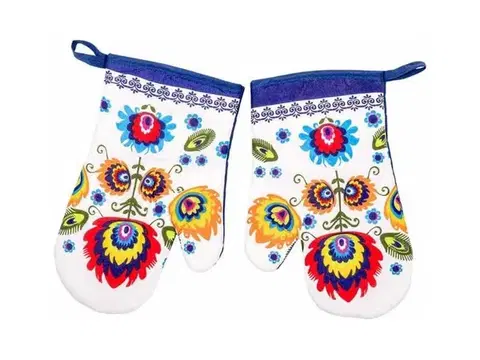 Chňapky Chňapka folklór modrá 2ks TiaHome