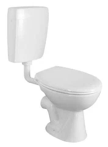 Záchody SAPHO - WC kombi, dvojtlačítko 4,5/6l, zadný odpad, biela TP3306