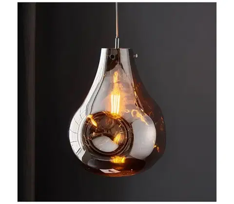 Svietidlá Endon 99788 - Luster na lanku EUROPA 1xE27/10W/230V dymovo čierna 99788