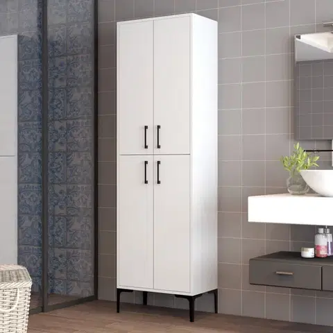 Šatňové skrine Viacúčelová skrinka Berlin A - White