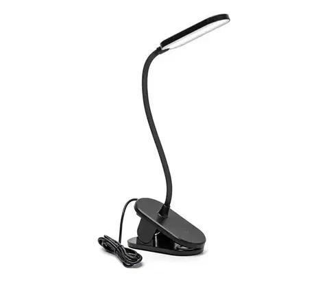 Lampy  B.V.  - LED Stmievateľná stolná lampa s klipom LED/2,5W/5V čierna B10311J03