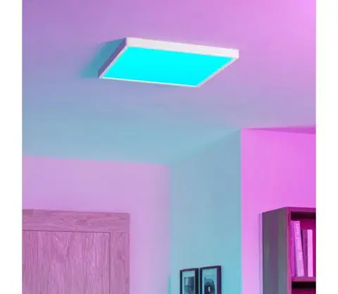 Svietidlá Eglo 901729 - LED RGBW stmievateľné dymové stropné svietidlo FUEVA-Z LED/17,8W/230V 39cm IP44 biela 901729
