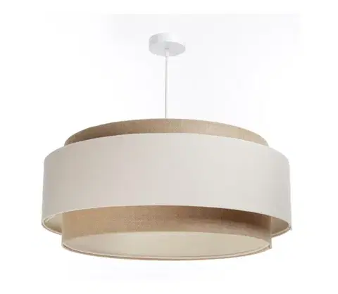 Svietidlá  Luster na lanku DOBLO 1xE27/60W/230V krémová/béžová DUM-005