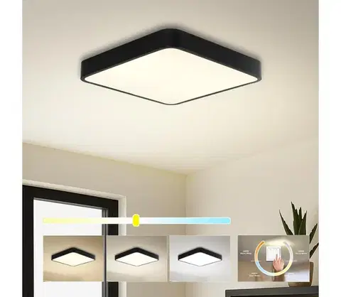 Svietidlá Brilagi - LED stropné svietidlo POOL SQUARE LED/36W/230V 40x40 cm čierne BRI052