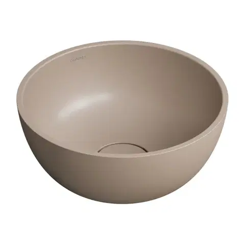 Umývadlá OMNIRES - SHELL M+ umývadlo na dosku, O35 cm, béžová mat SHELL350UNDB