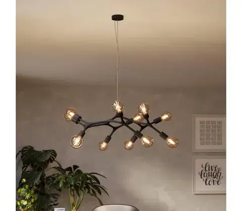 Svietidlá Eglo 98347 - Luster na lanku BOCADELLA 12xE27/60W/230V 98347