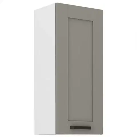 Kuchynské skrinky visiace Kuchynská skrinka Luna claygrey/biela 40G-90 1F