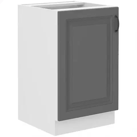 Kuchynské skrinky stojace Kuchynská skrinka Stilo dustgrey/biely 50zl 1f bb