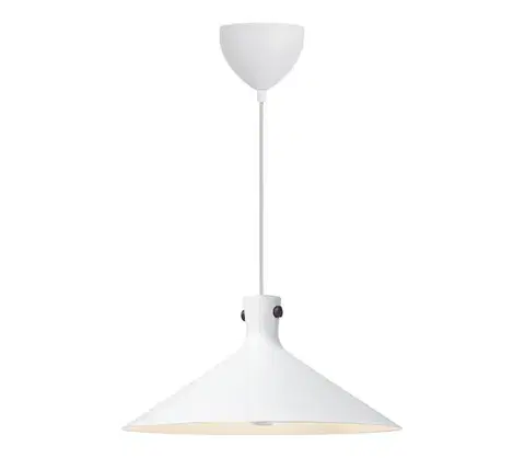 Svietidlá Nordlux - Závesné svietidlo na lanku DORINA 1xE27/60W/230V biela pr. 45 cm 2512143001