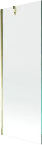 Sprchové dvere MEXEN/S - Next vaňová zástena FIX 70x150, transparent, zlatá 895-070-000-00-00-50