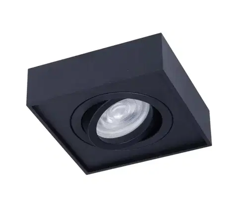 Svietidlá  Podhľadové bodové svietidlo NUSA 1xGU5,3/MR16/50W/12V hranatý čierna ML0046