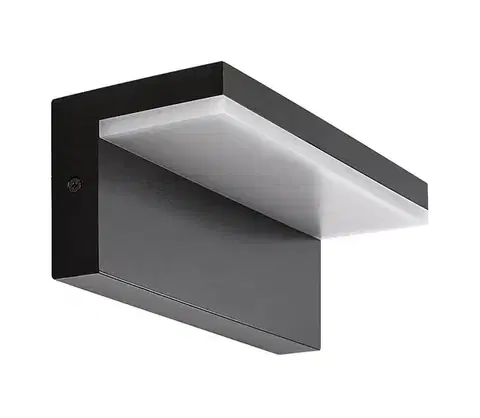 Svietidlá Rabalux 77092 - LED Vonkajšie nástenné svietidlo ZARAGOZA LED/10W/230V IP54 čierna 77092