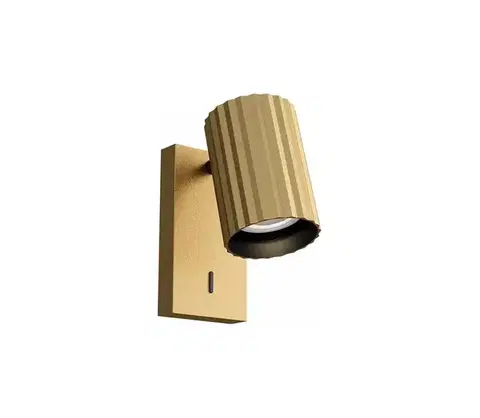 Svietidlá Redo 01-2582 - Nástenné bodové svietidlo DELPHI 1xGU10/7W/230V zlaté 01-2582
