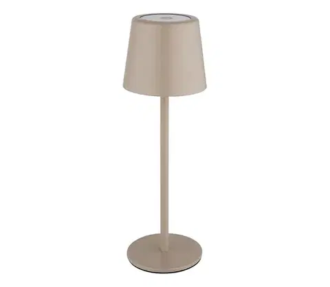 Lampy Globo 58482S-LED stmievateľná stolná lampa VAN. 12W/5V 2200mAh IP44 krém 58482S