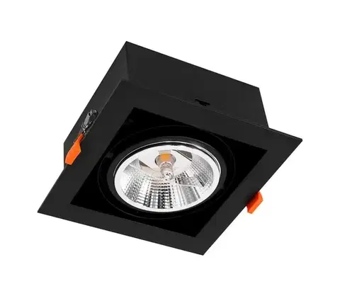 Svietidlá  Podhľadové svietidlo PLAZA AR111 1xGU10/12W/230V čierna ML4740