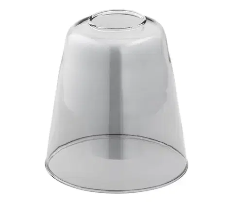 Lampy  Náhradné sklo k lustru E27 pr. 12 cm šedá 80422
