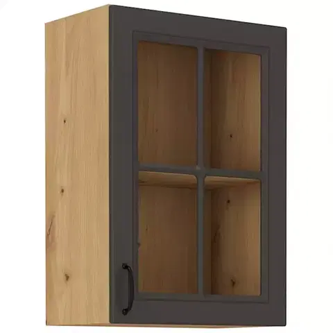 Kuchynské skrinky visiace Kuchynská skrinka STILO grafit mat/artisan 40gs-72 1f