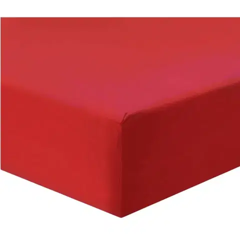 Plachty Posteľná plachta jersey červená TiaHome - 70x140cm