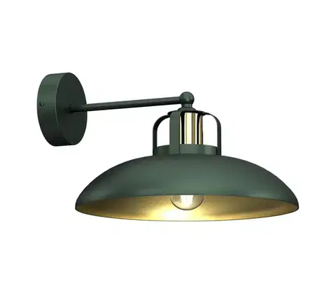 Svietidlá  Nástenné svietidlo FELIX 1xE27/60W/230V zelená MLP7707