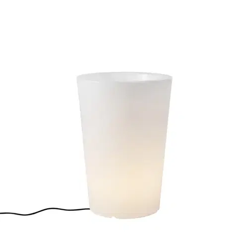 Vonkajšie stojanové svietidlá Inteligentná vonkajšia stojaca lampa kvetináč biela IP65 vrátane LED Wifi A60 - Verano