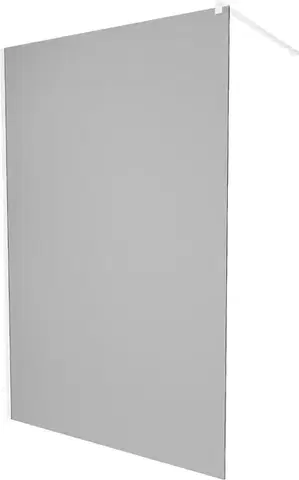 Sprchové dvere MEXEN/S - KIOTO Sprchová zástena WALK-IN 100 x 200, grafit 8 mm, biela 800-100-101-20-40