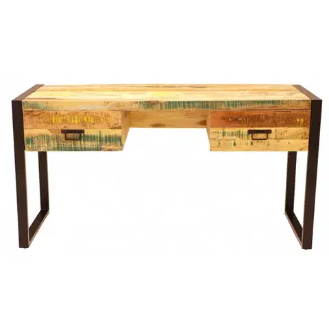 Písacie a pracovné stoly Písací stôl 160x76x70 Retro recyklované mango
