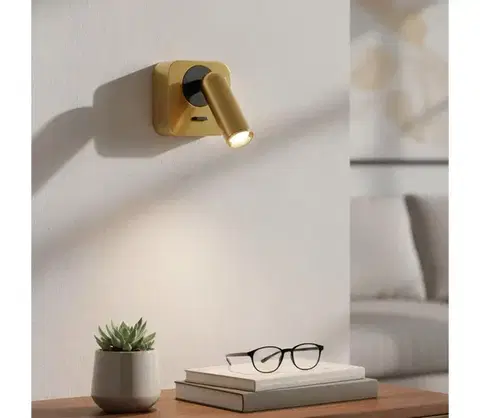 Svietidlá Ideal Lux - LED Nástenné bodové svietidlo BEAN LED/3W/230V CRI 90 zlatá 260662