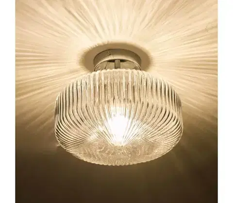 Svietidlá Där Lighting Där Lighting RIV5208 -Kúpeľňové prisadené stropné svietidlo RIVA 1xE27/60W/230V IP44 chróm RIV5208