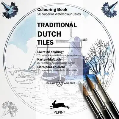 Cudzojazyčná literatúra Traditional Dutch Tiles - Colouring Card Book - Roojen van Pepin