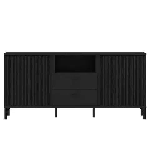 Nábytok do obývačky TV stolík Lusaka LUSF01 U201/U201 2D2S grafit