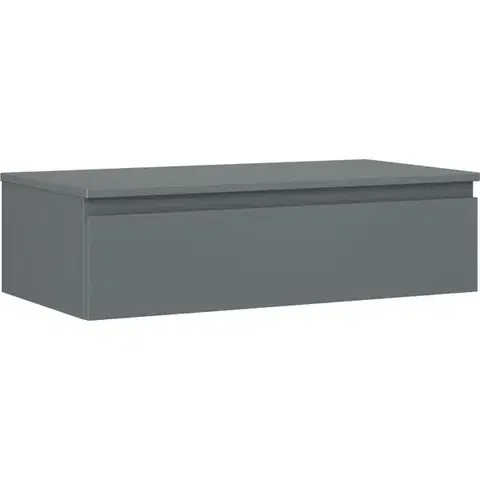 Kúpeľňový nábytok MEXEN/S - Orio kúpeľňová skrinka pod umývadlo 90 cm s doskou, 1 šuplík, grafit mat 91A10-09023-1-BFC66