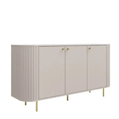 Komody ArtLemp Komoda VAOLIA 3F | pieskovo béžová