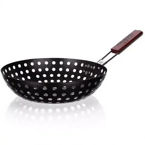 Príslušenstvo ku grilom Grilovacia panvica WOK BBQ 28x6,5 cm