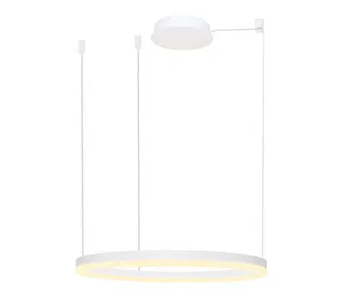 Svietidlá Azzardo  - LED Stmievateľný luster na lanku HALO LED/56W/230V pr. 80 cm biela 