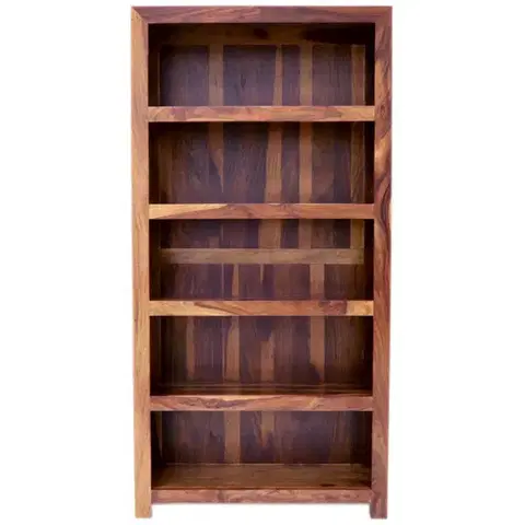 Knižnice Knižnica Kali 90x180x35 indický masív palisander