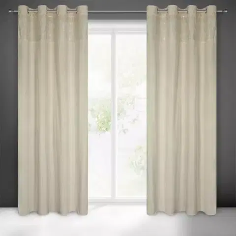 Závesy do spálne Záves LIZA 140X250 na priechodkách 402172