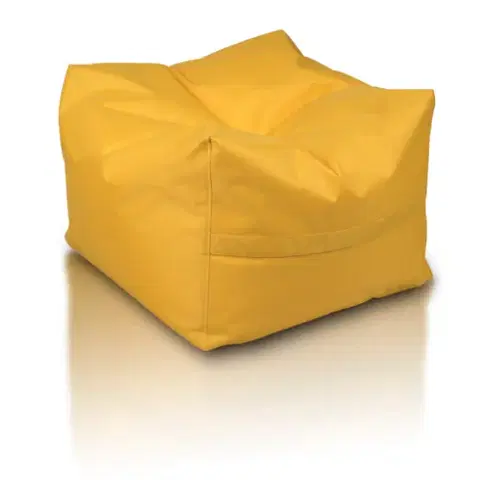 Sedacie vaky a kocky Sedací vak Taburetka Cubo TiaHome - Žltá
