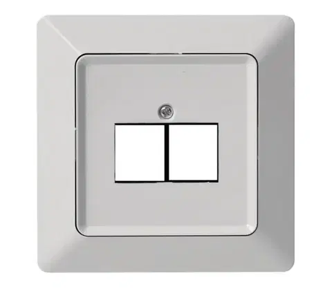 Predlžovacie káble  Kryt zásuvky 2xRJ45 A6004.4