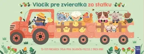Leporelá, krabičky, puzzle knihy Vláčik pre zvieratká z farmy