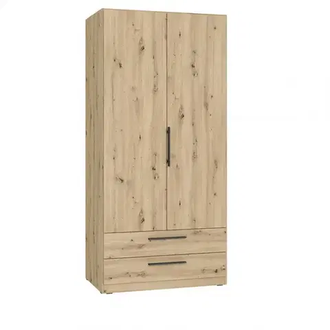 Šatníkové skrine Skriňa Cadixo cdxs87-d78 dub artisan